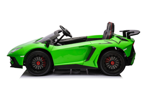 Green 24V XL Lamborghini Aventador Ride-On Car - Image 2