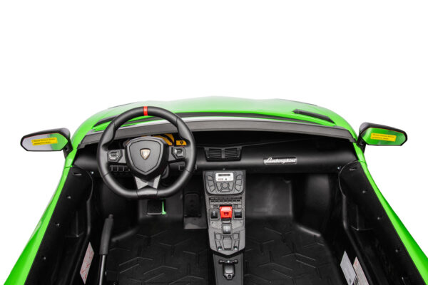 Green 24V XL Lamborghini Aventador Ride-On Car - Image 9
