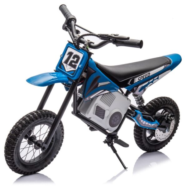 Blue 24V Dirt Ride On Motorbike