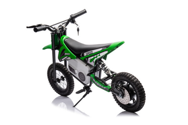Green 24V Dirt Ride On Motorbike - Image 3