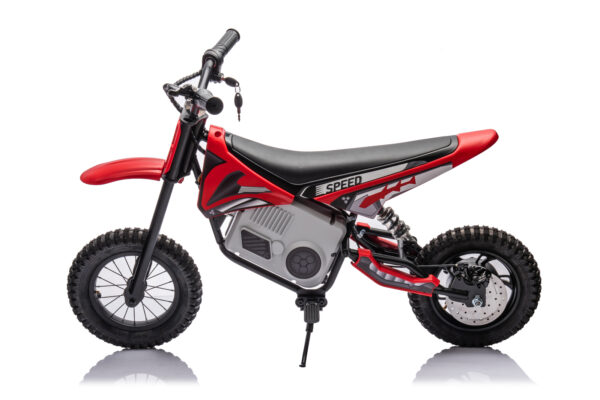 Red 24V Dirt Ride On Motorbike - Image 2