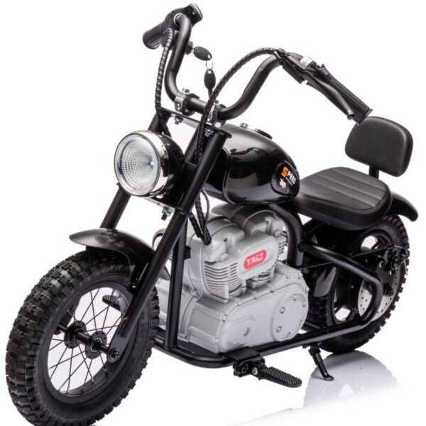 Black 24V Cruiser Ride on Motorcycle