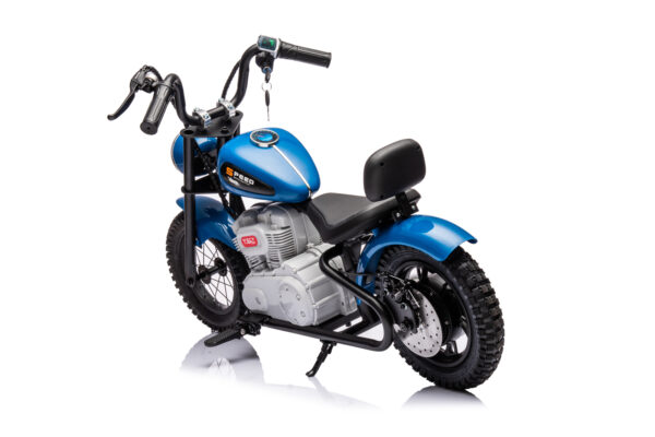 Blue 24V Cruiser Ride on Motorcycle - Image 3