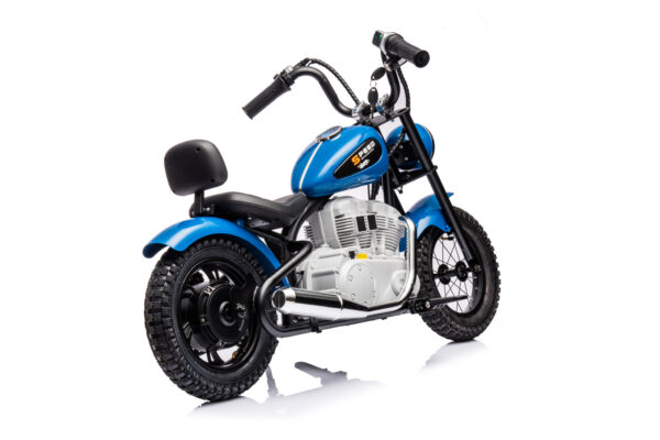 Blue 24V Cruiser Ride on Motorcycle - Image 5
