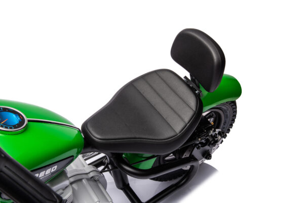 Green 24V Cruiser Ride on Motorbike - Image 9