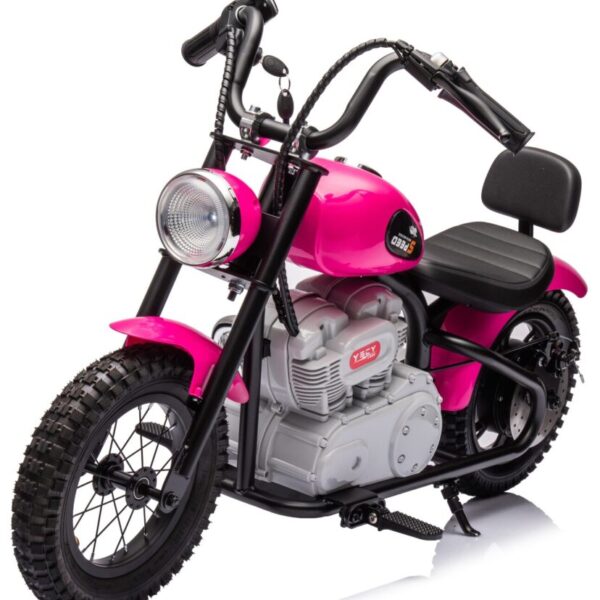 Pink 24V Cruiser Ride On Motorbike