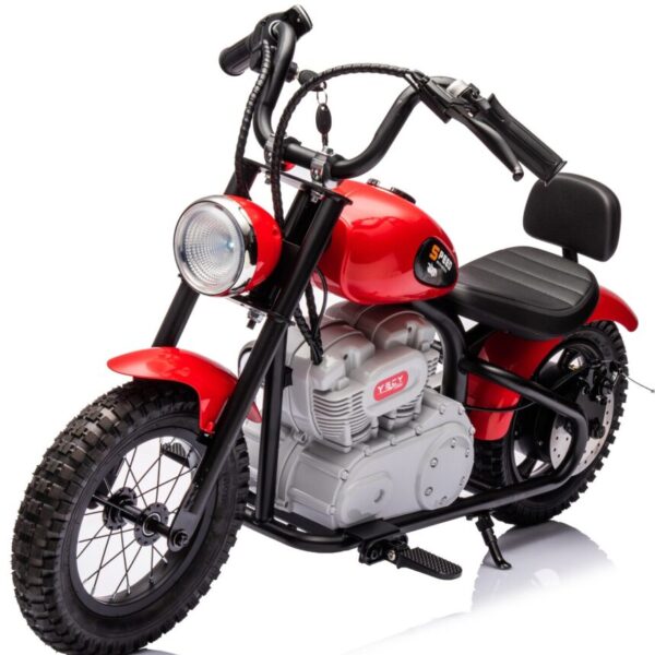 Red 24V Cruiser Ride on Motorbike