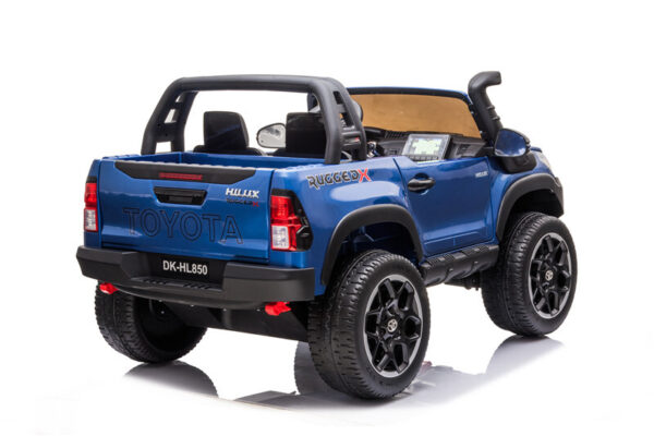 Blue Toyota Hilux Rugged 12v Ride On Car - Image 4