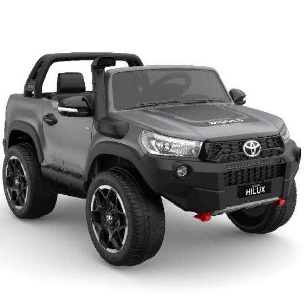 Grey Toyota Hilux Rugged Ride on Car