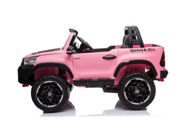 Pink 12v Toyota Hilux Rugged Ride On Car - Image 3