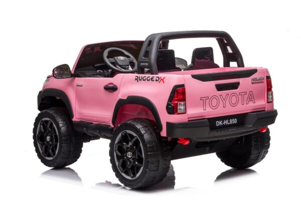 Pink 12v Toyota Hilux Rugged Ride On Car - Image 6