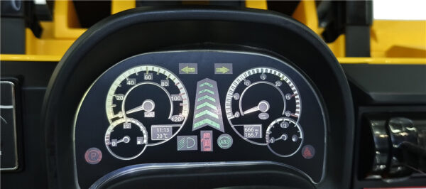 Yellow Forklift 12v Ride on Tractor - Image 9