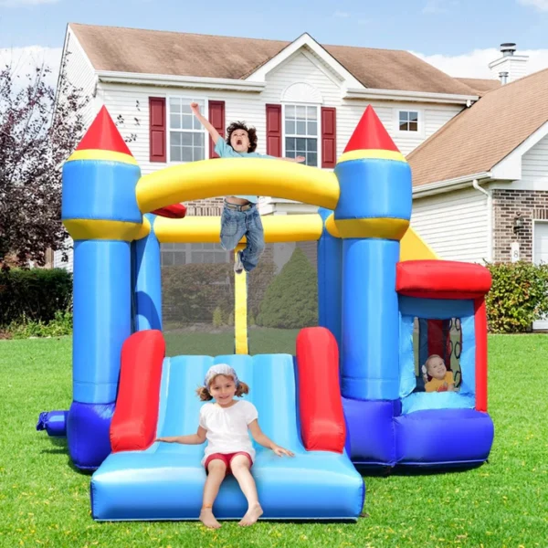 Inflatable Kids Bouncy Castle with Slide & Games