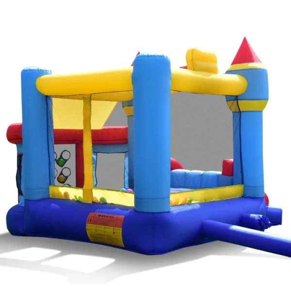 Inflatable Kids Bouncy Castle with Slide & Games - Image 9