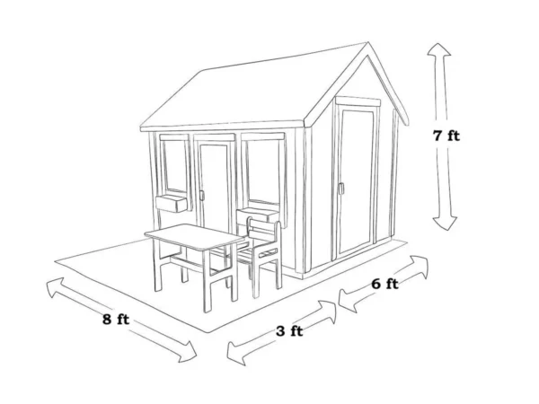 Playhouse Cornflower 6x8 - Image 4