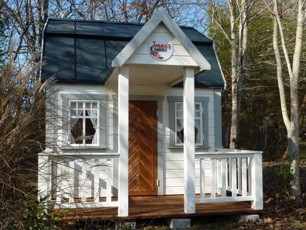 Discover Timeless Charm with the Grand Farmhouse 8x8 Wooden Playhouse