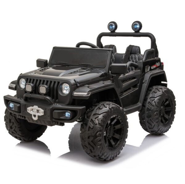 Black 12V Jeep Wrangler Ride-On Car – Adventure in Style
