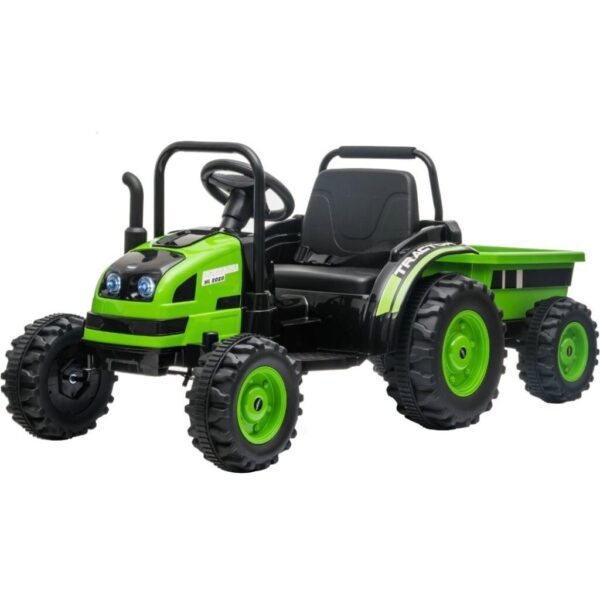 Green 12v Kids Ride on Tractor