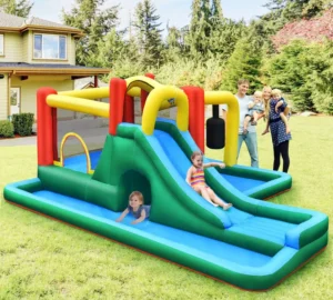 Kids Inflatable Water Slide & Bounce House Combo
