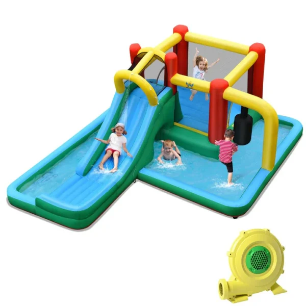 Kids Inflatable Water Slide & Bounce House Combo - Image 2