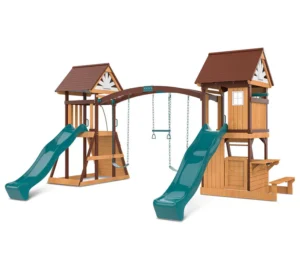 Buy Armadale Play Centre with Swings, Monkey Bars, Dual Green Slides in USA