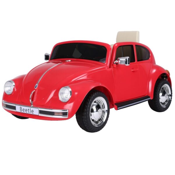 Red 12V VW Beetle ride on car