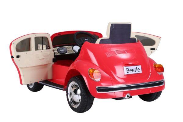 Red 12V VW Beetle ride on car - Image 4