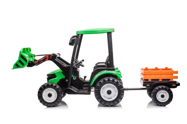 Green 24V Kids Ride on Tractor - Image 2