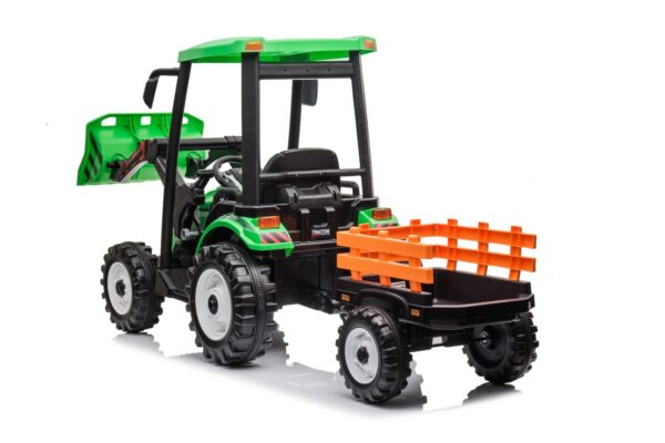 Green 24V Kids Ride on Tractor - Image 3