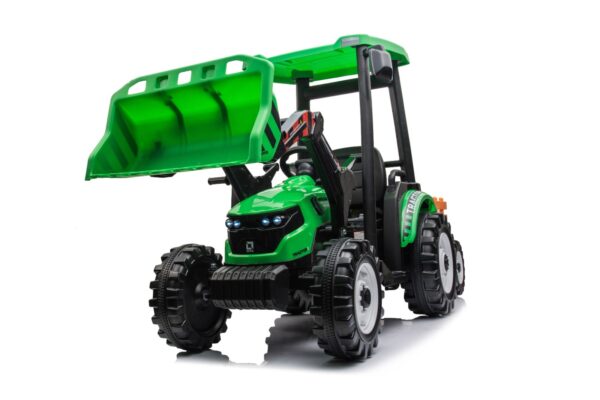 Green 24V Kids Ride on Tractor - Image 6