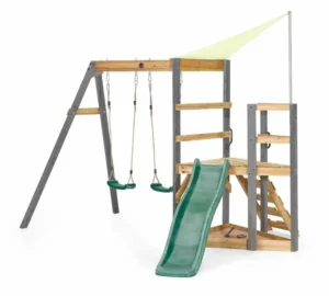 Plum Barbary Wooden Swing Set