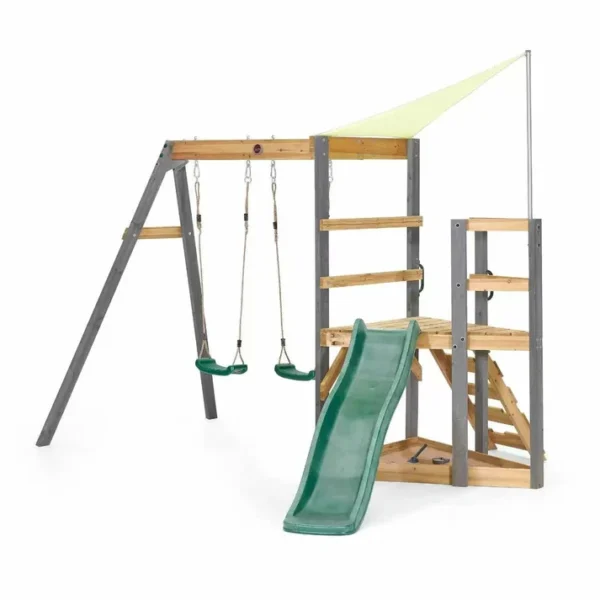 Plum Barbary Wooden Swing Set