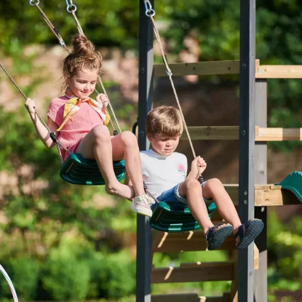 Plum Barbary Wooden Swing Set - Image 5