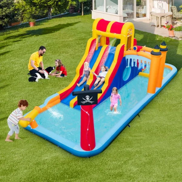 Inflatable Kids Water Park Slide with Blower