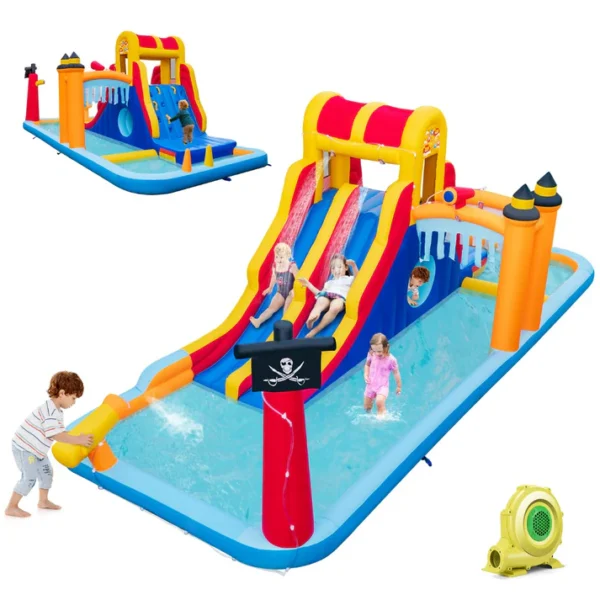 Inflatable Kids Water Park Slide with Blower - Image 6