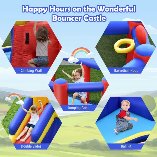 Kids Inflatable Bouncy Castle | Slide, Ball Pit & Sports Fun - Image 7