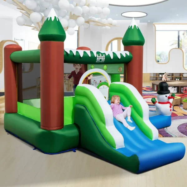 Winter Wonderland Inflatable Play Castle for Kids