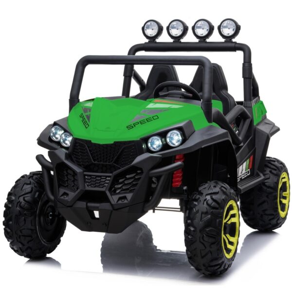 Green 24V Beach Ride-On Buggy: Adventure, Fun, and Safety for Kids