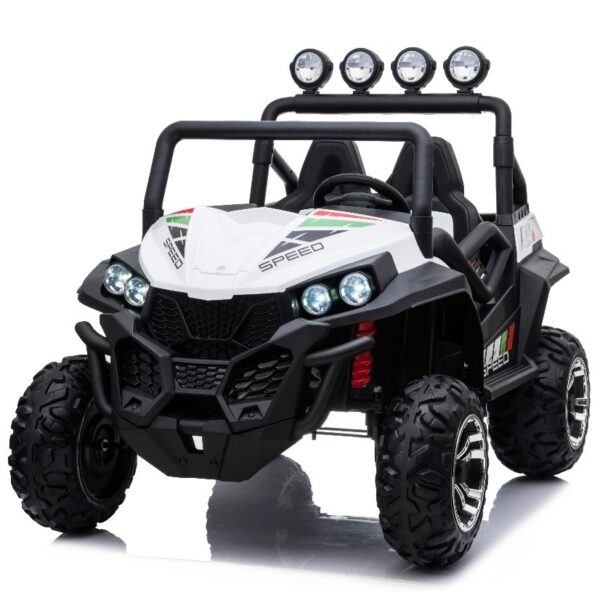 White 24V Beach Ride On Buggy