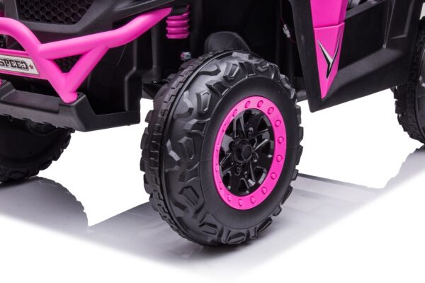 Pink 12V Beach Rambler Ride on Buggy - Image 7