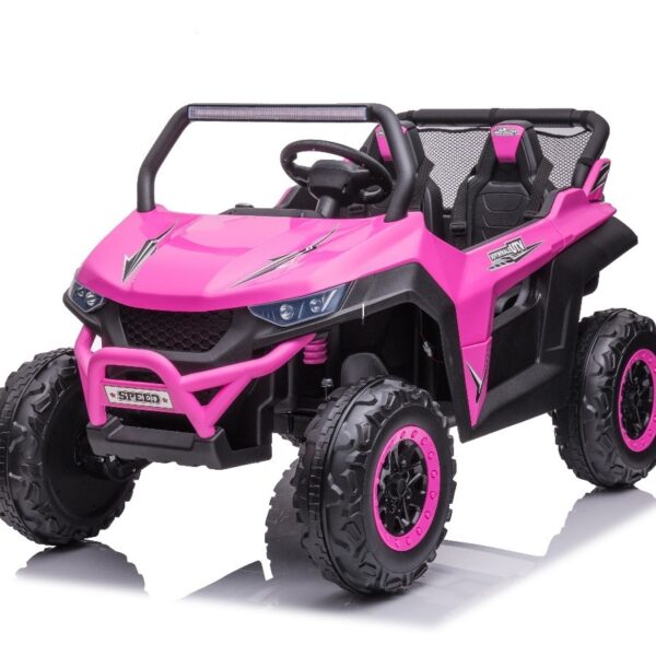 Pink 12V Beach Rambler Ride on Buggy