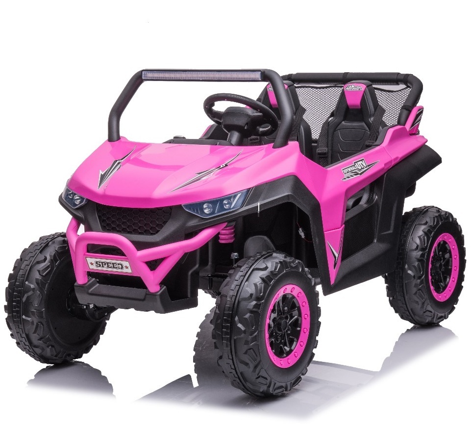 Pink 12V Beach Rambler Ride-On Buggy: Fun Meets Safety