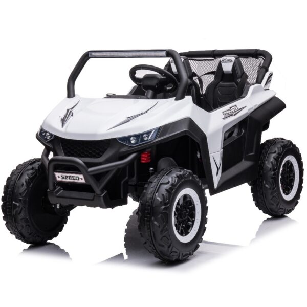 White 12V Beach Rambler Ride On Buggy