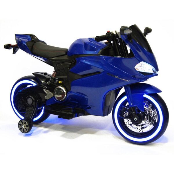 Blue 12V Ducati Ride on Motorbike - Image 3