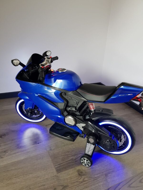 Blue 12V Ducati Ride on Motorbike - Image 6