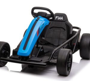 Experience Thrills with the Blue 24V Rambler Ride-On Go Kart with Drift Function