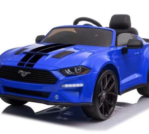 Blue Mustang 12v ride on car