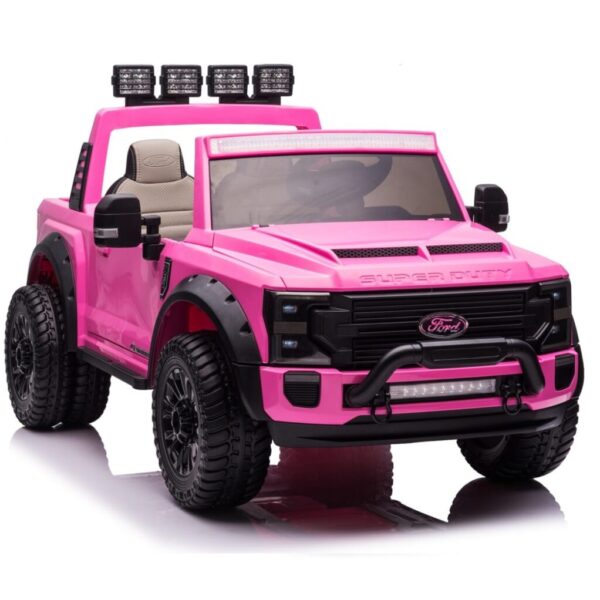 Pink 24v Ford Super Duty Ride On Car