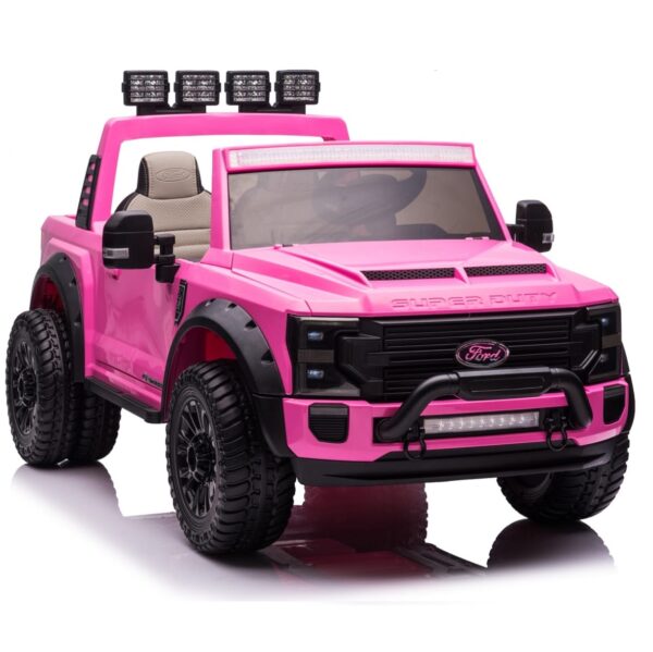 Pink 24V Ford Super Duty Ride-On Car: Power, Style, and Endless Fun