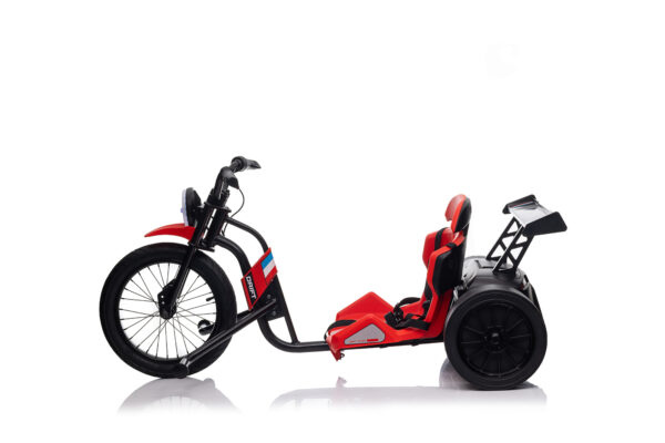 Red 24V Drift Ride on Tricycle - Image 2